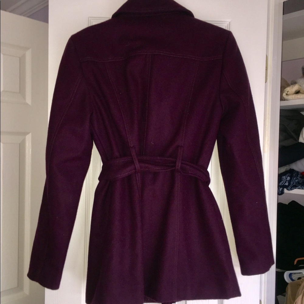 Nine West Purple overcoat double breasted - Picture 4 of 7